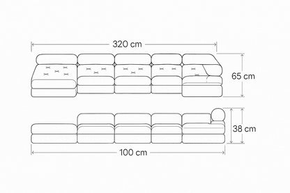 Sala modular 5pz Milano